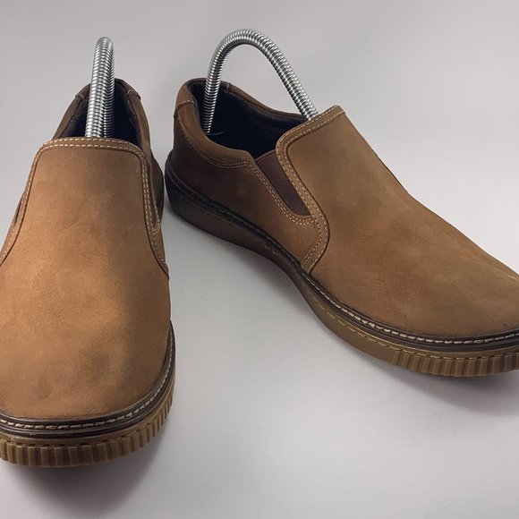 Johnston & Murphy Wallace Slip-On Leather Nubuck Brown (25-2820) Men's Size 9 - Picture 2 of 9